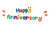 Happy Anniversary Sticker