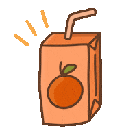 Refreshing Orange Juice Sticker by Demic