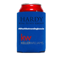 Koozie Lifeofthetravelingkoozie Sticker by HardyRealEstate