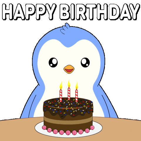 Happy Birthday Sticker by Pudgy Penguins