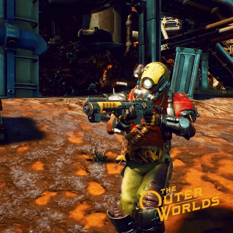 Gunfire Obsidian GIF by The Outer Worlds