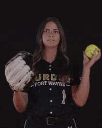 Softball Catch GIF by Purdue Fort Wayne Athletics