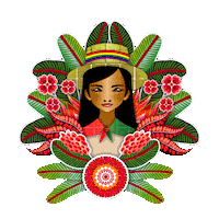 Women Color Sticker by CATALINA ESTRADA