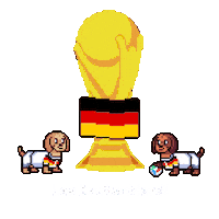 Germany Deutschland Sticker by HotDogs