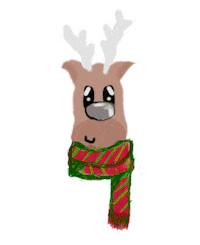 Christmas Rudolph Sticker