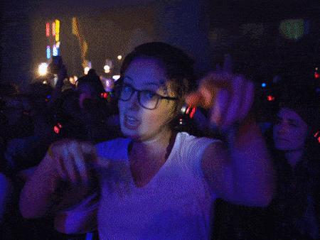 Silent_Disco_King giphyupload party singing silentdisco GIF