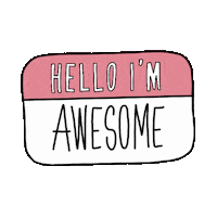 DearCharlie hello hola aw badge Sticker