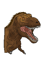 sassy t rex Sticker by American Museum of Natural History