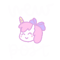 Pink Post Sticker