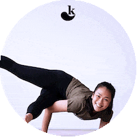 karmayoga yoga karma do good half moon Sticker