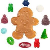Christmas Gingerbread Sticker by Albanese Candy