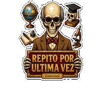 Skull Repetir Sticker