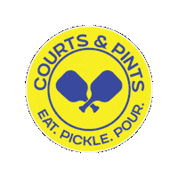 courtsandpints minnesota pickleball moorhead courts and pints Sticker