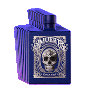 Skull Gin Sticker by Vini Delea