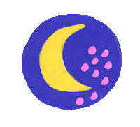 DariLuna blue moon luna moonlight Sticker