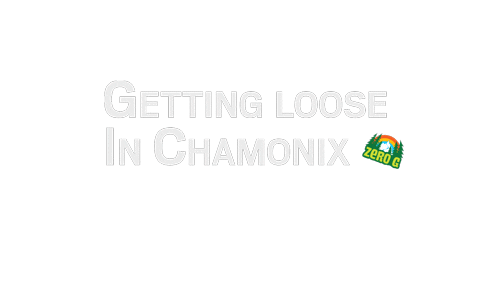 chamonix mont blanc riding Sticker by Zero G Chamonix