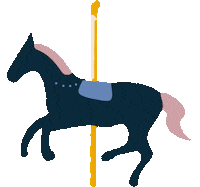 Horse Carousel Sticker by stych