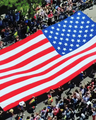 Chicago Pride Parade Features Giant American Flag