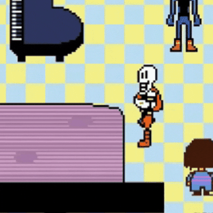 Frisk Papyrus GIF