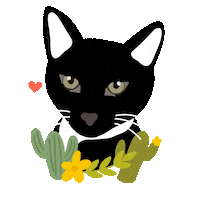 Cat Plants Sticker