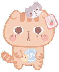 Happy Cat Sticker by TiffanyHuynhArt