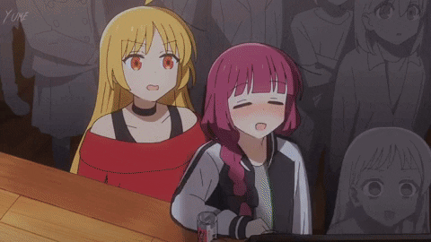 mavargasl giphygifmaker bocchie the rock jump dive bocchie diving GIF