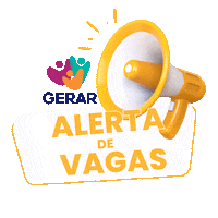 Trabalho Emprego Sticker by GERAR - Geração de Emprego, Renda e Apoio ao Desenvolvimento Regional