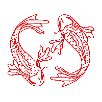 vvvioleta red fish rojo koi Sticker