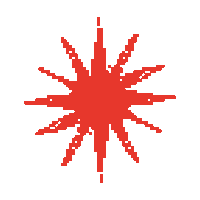 Pixel Dripping Sticker