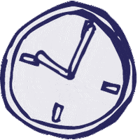 Fooks time clock planning tijd Sticker