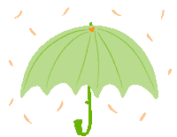 Rain Raining Sticker by OneSquigglyLine