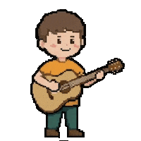 Thanks Thank You Sticker by Guitar Concept