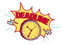 brandbuilders time clock ohno deadline Sticker