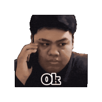 On The Phone Sticker
