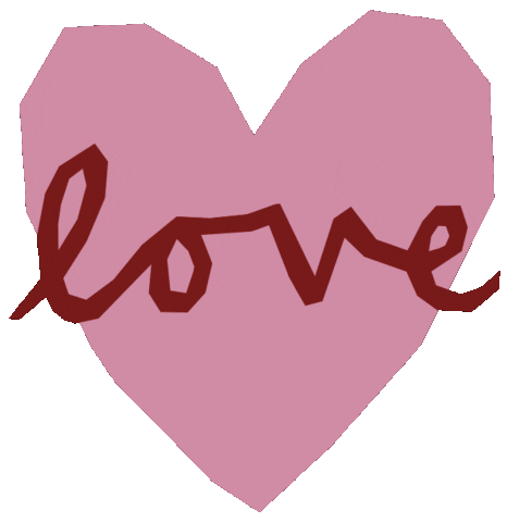 Heart Love Sticker by Louisa Taylor Studio