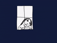 Looking Out Dark Cloud GIF by Barbara Pozzi