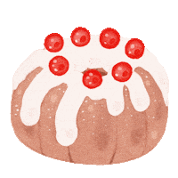 Christmas Cake Sticker