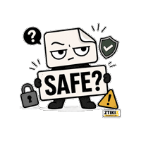 ztikix safe safety warning protection Sticker