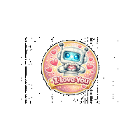 I Love You Hearts Sticker by Digi 995
