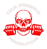 Skull Powerlifting Sticker by AMW the studio