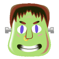 Trick Or Treat Smile Sticker by jon hanlan