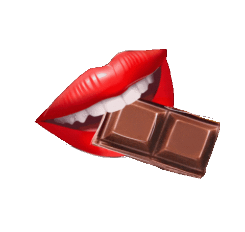 Chocolate Eating Sticker