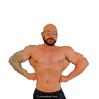 Academia Bodybuilder Sticker by VD Marketing