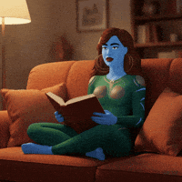 Sitting Book Club GIF by World Of Women