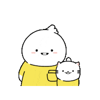 Mildang_Happiness no nope yellow character Sticker