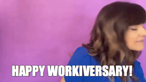 Work Anniversary GIF by Your Happy Workplace