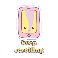Phone Scrolling Sticker