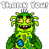 Thanks Thank You Sticker by herbertonic