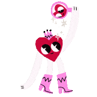 Cassandragi love heart venus cassandra Sticker