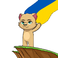 Ukrainian Flag Ukraine Sticker by Kabu